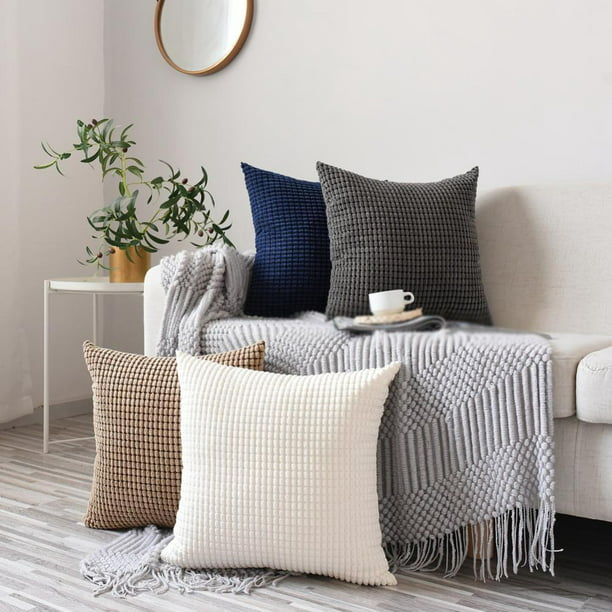 Pure Color Home Sofa Decor Big Pillow Cover Case Cushion Cover Size 18"  45*45cm